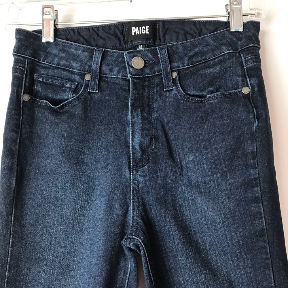 Paige Hoxton Ankle Jeans in Tonal Mona Like New